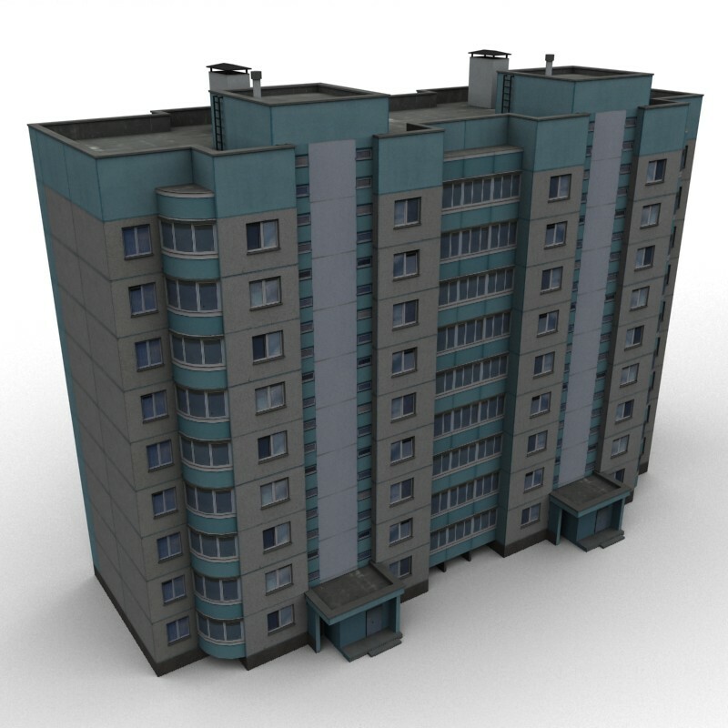 ArtStation - Soviet Apartment Block Building v2