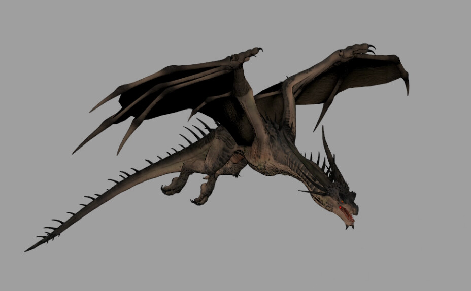 ArtStation - Dragon Flying test