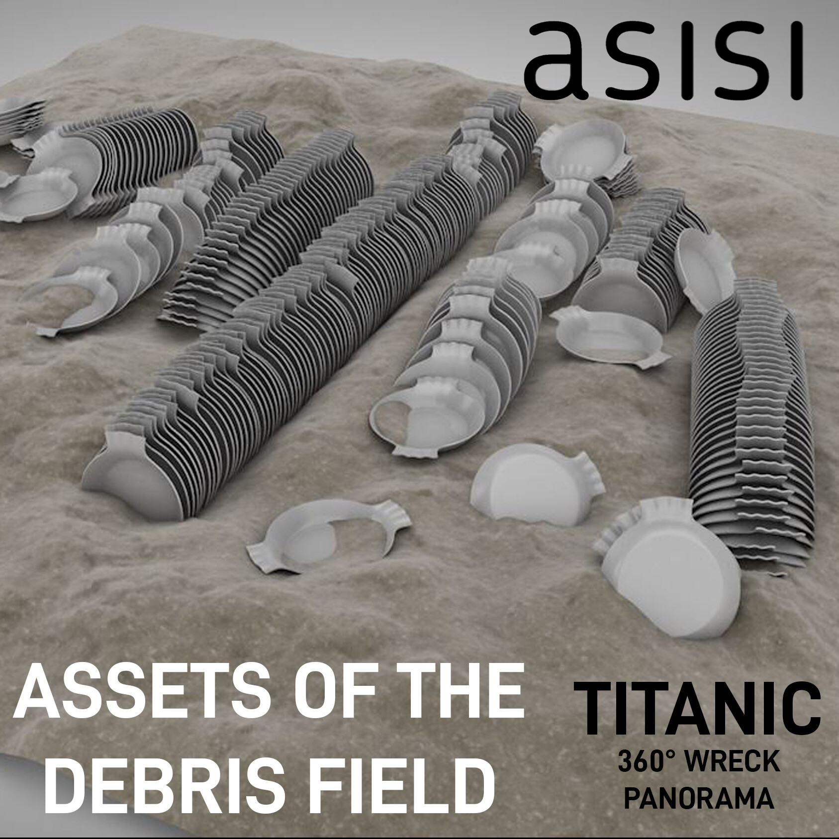 Artstation Asisi Titanic Project Assets For The Debris