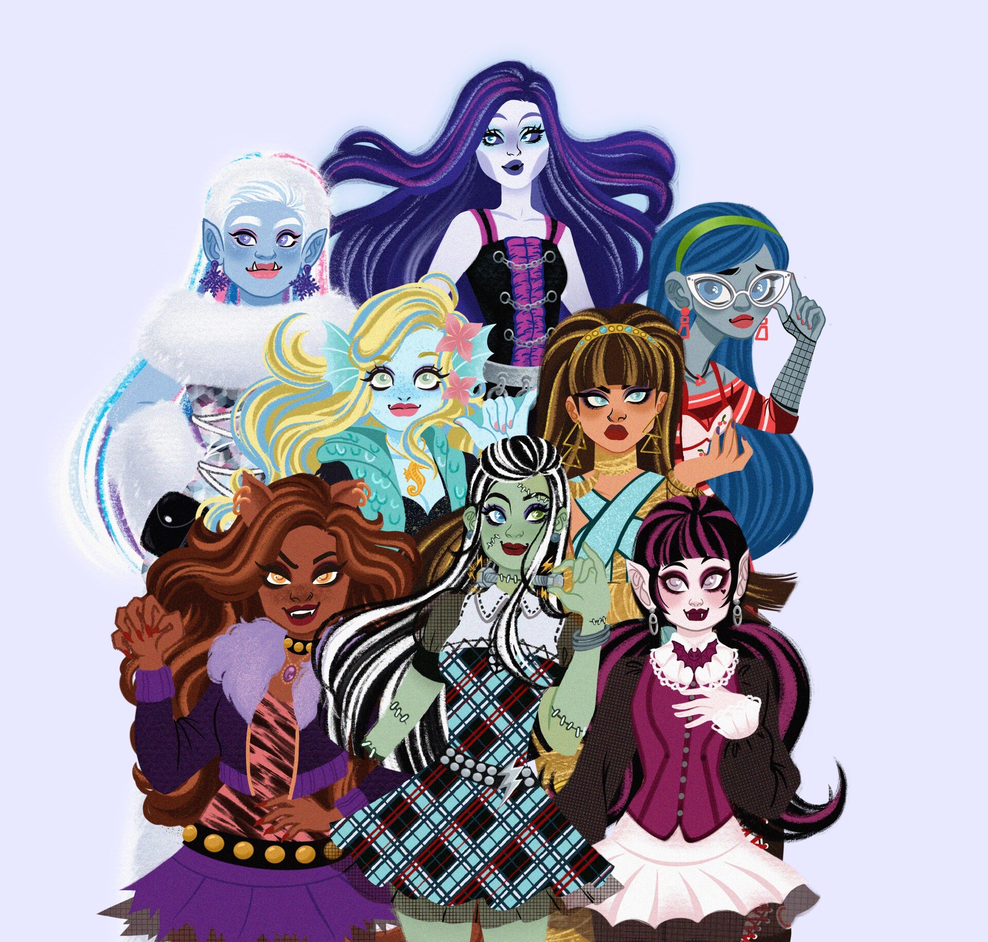 ArtStation - The Ghouls from Monster High