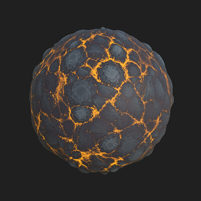 Paul layton stylized lava sphere render copy