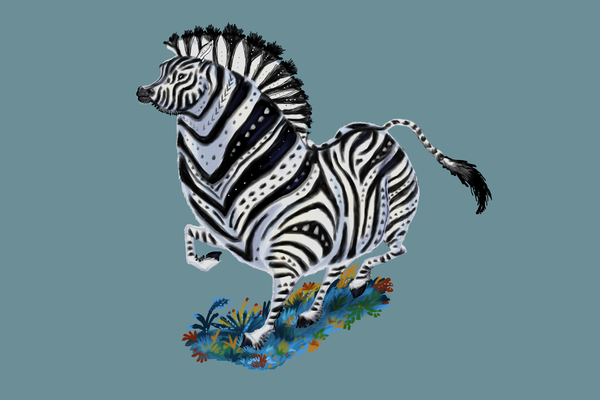 ArtStation - Zebra making from Lion short movie