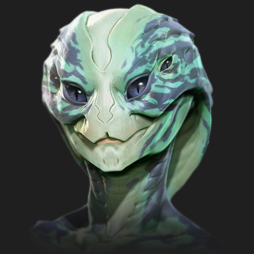 Artstation Alien Character Concept Sculpt