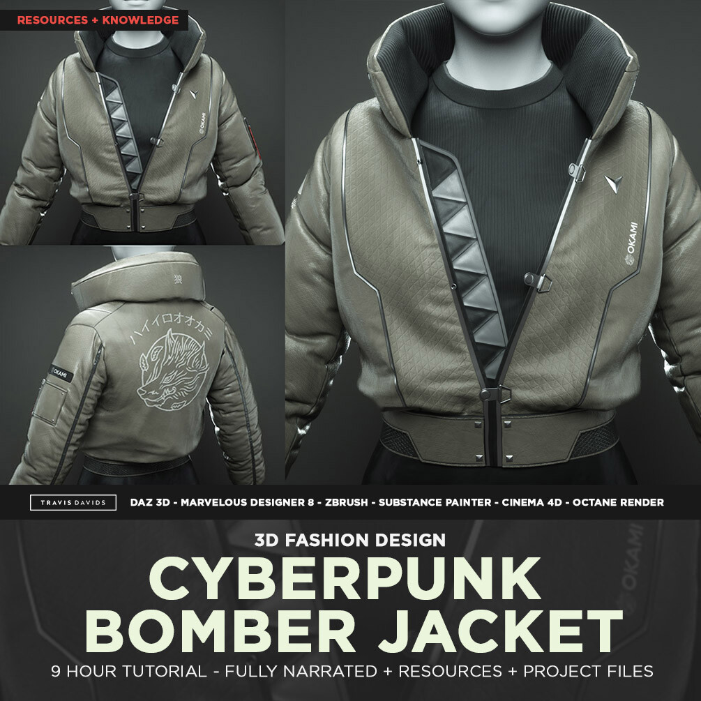 Cyberpunk Bomber Jacket