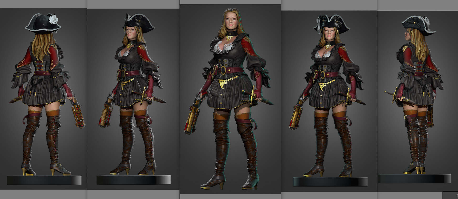 ArtStation - Pirate Girl concept by Woo Kim