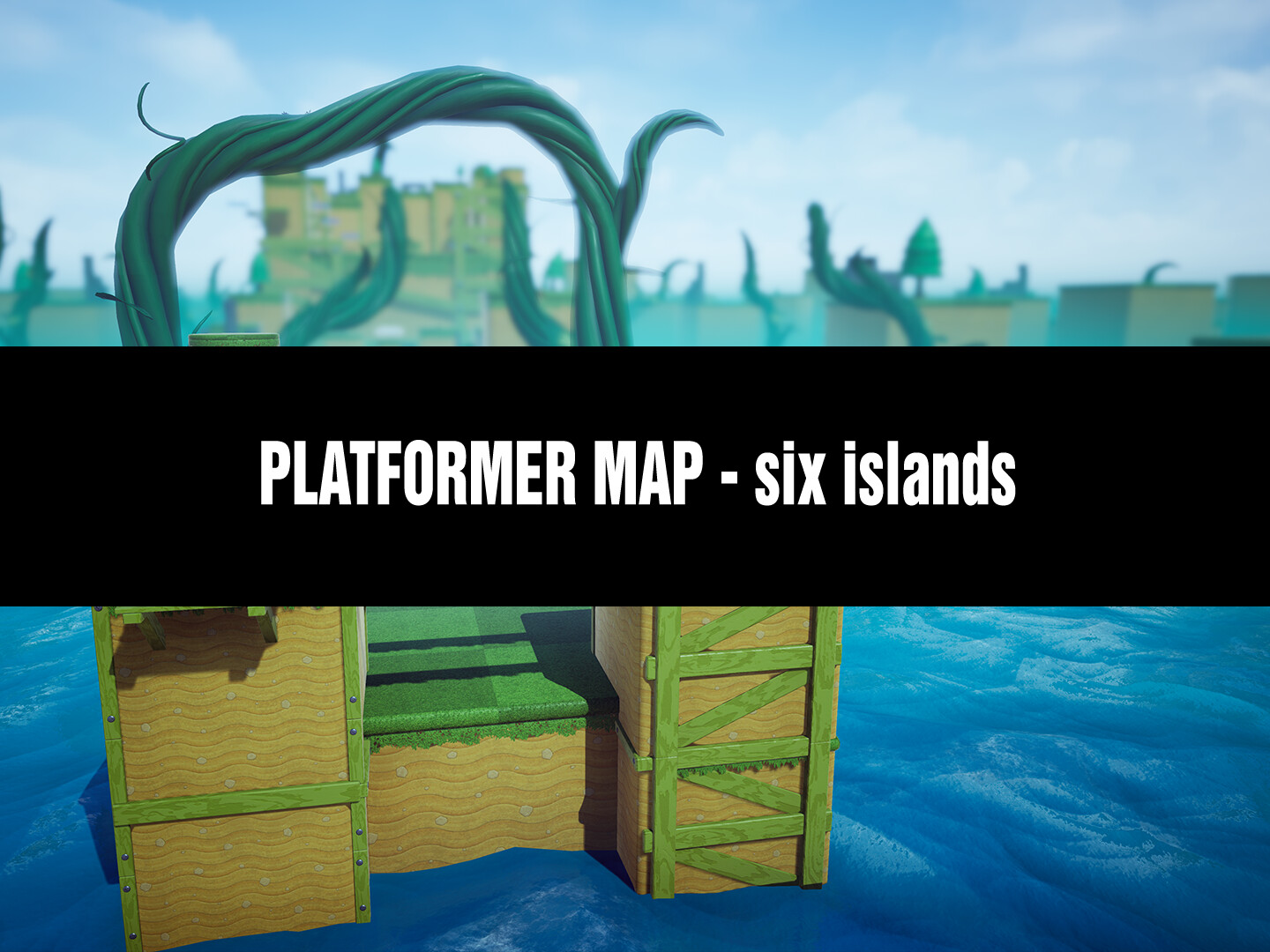 ArtStation - Platformer Map - six islands