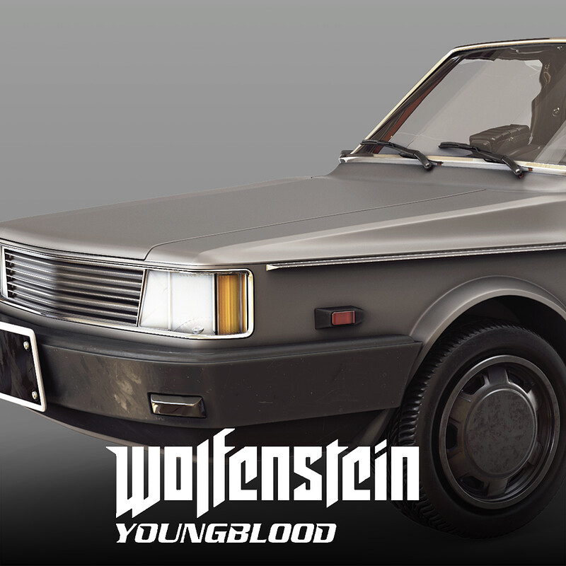 Wolfenstein: Youngblood - Civilian Car 2 HighPoly