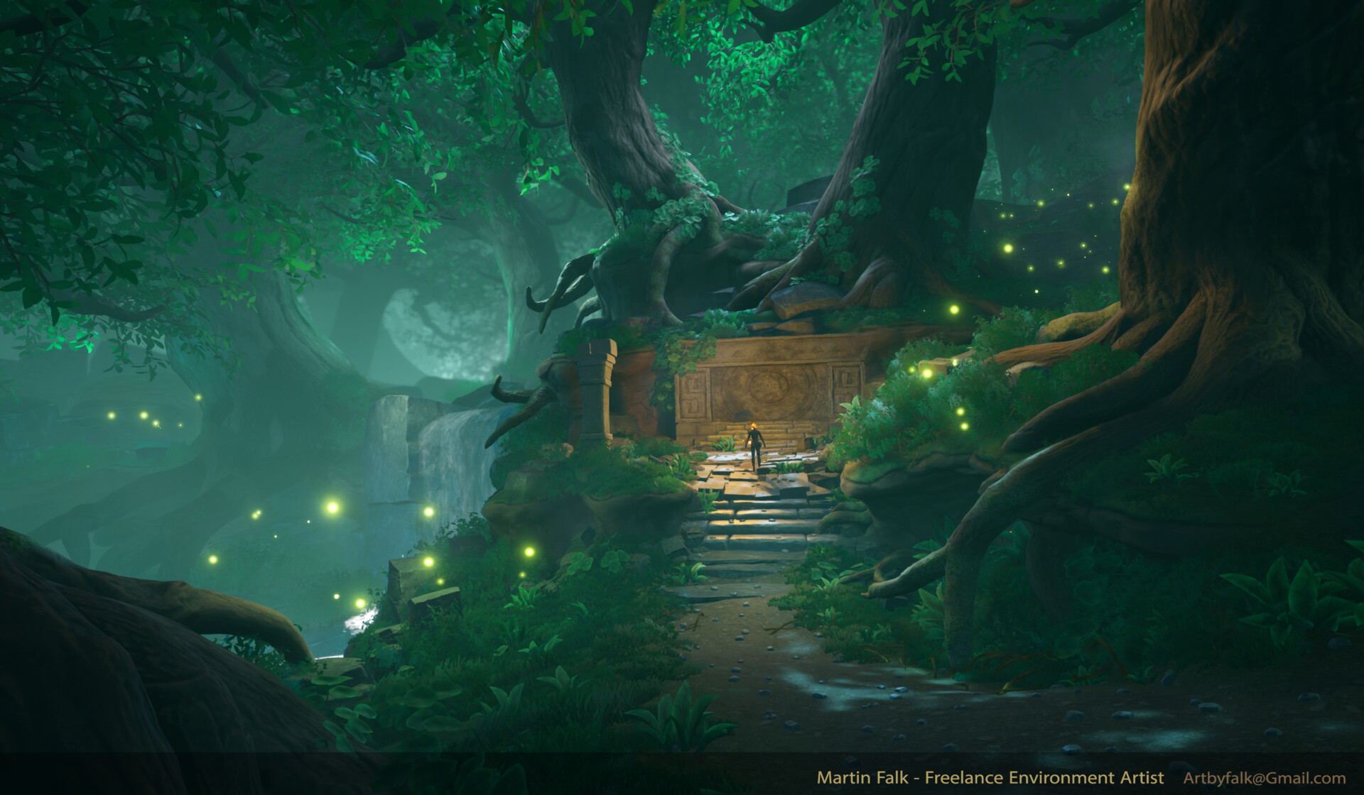 ArtStation - Forest Temple Entrance