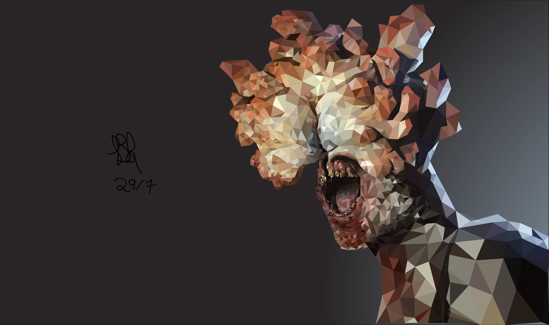 ArtStation - Low Poly art - Clicker - The last of us