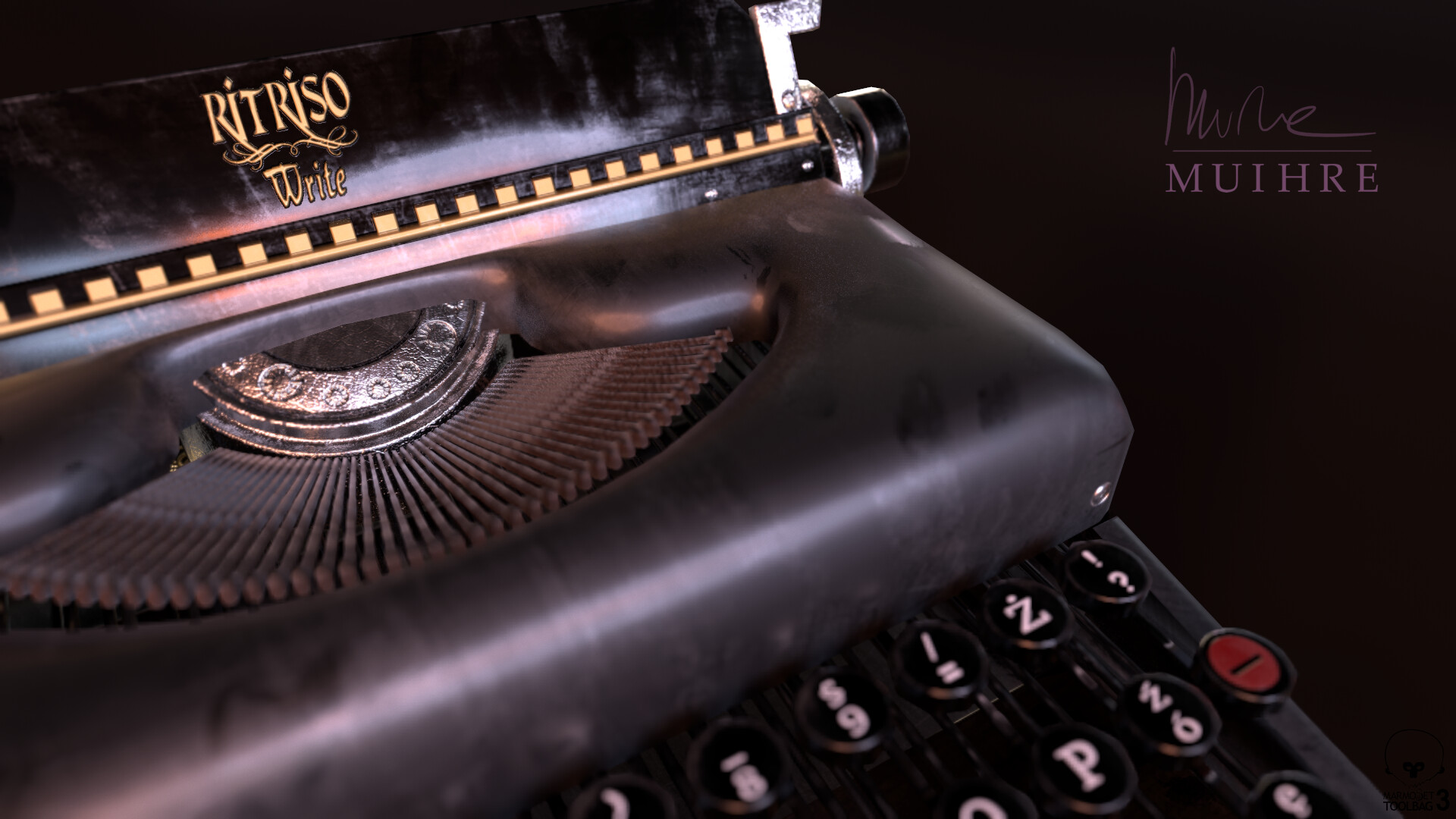 ArtStation Typewriter gameready