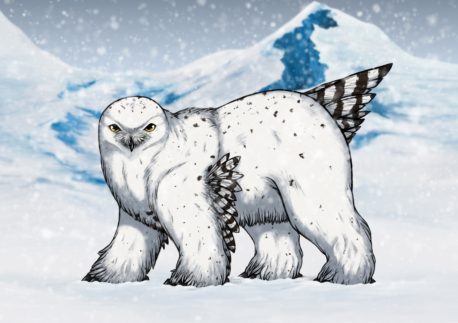 Chloe Joy Snowy Polar Owl Bear