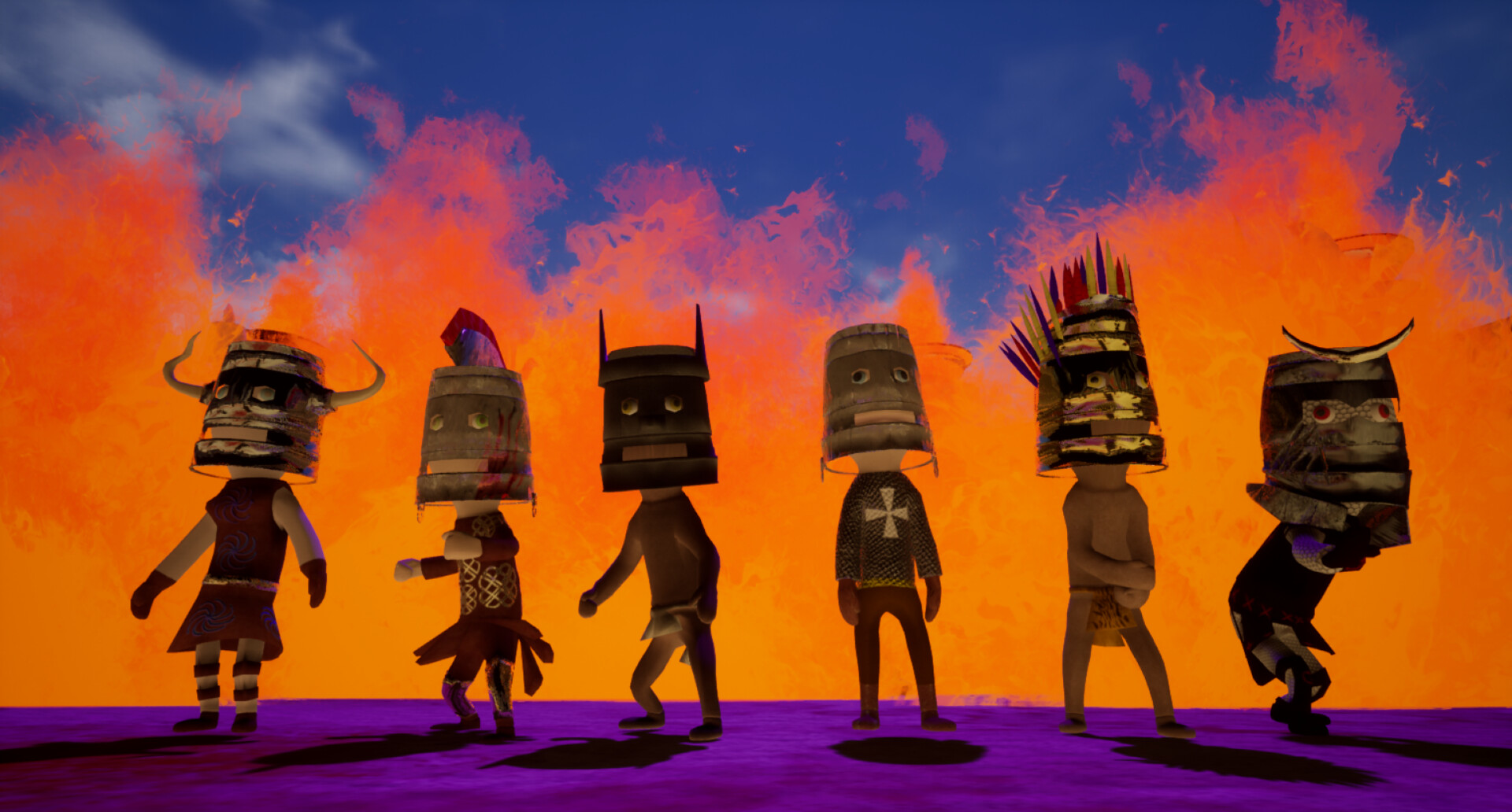 ArtStation - Characters for BucketHead Heroes Videogame