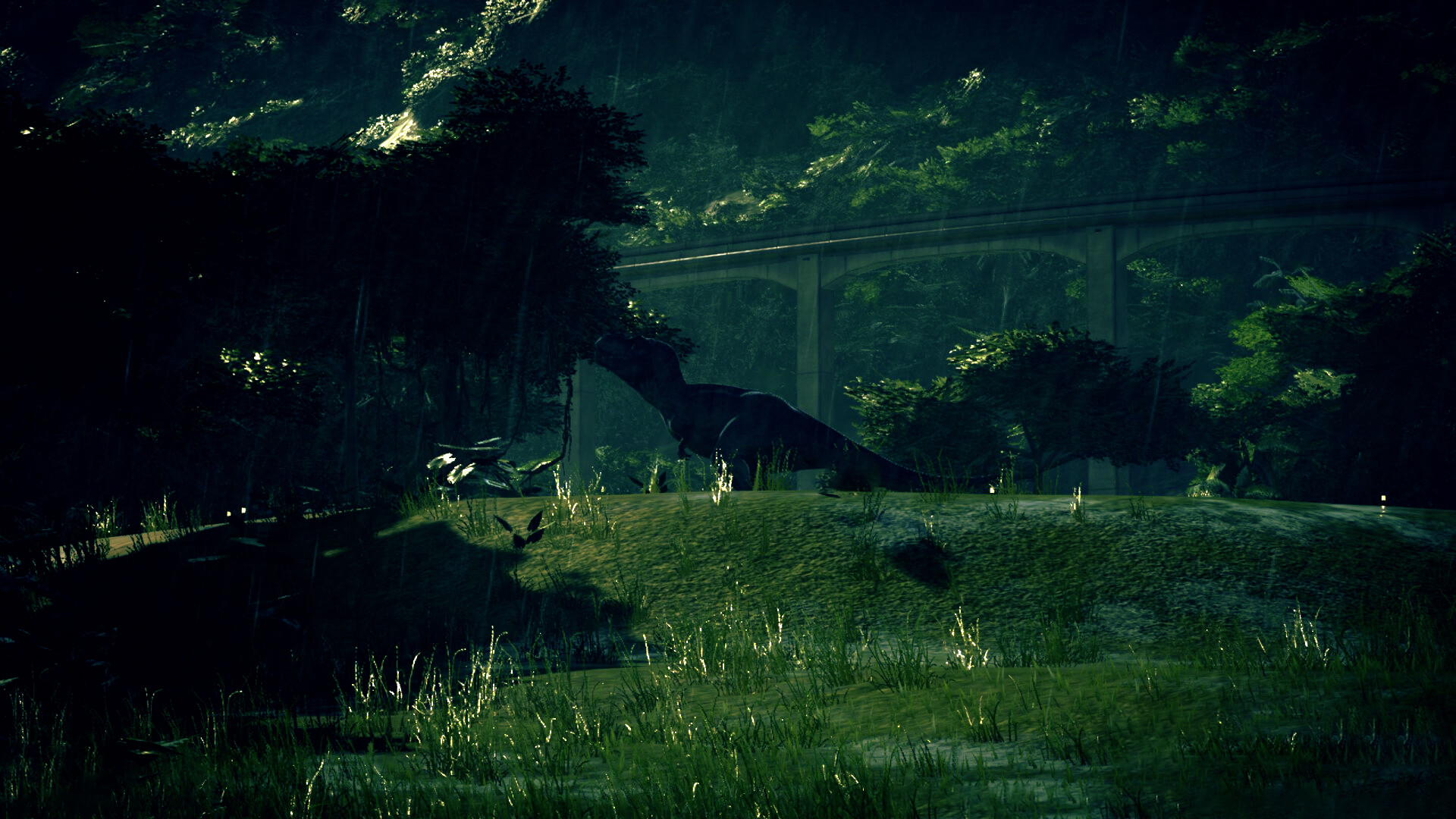 Artstation Jurassic World Evolution Screenshot Edit T Rex In The Rain 