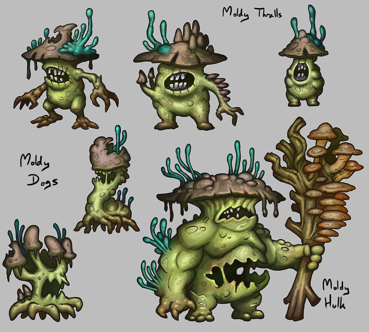 ArtStation Mushroom Monster Concepts