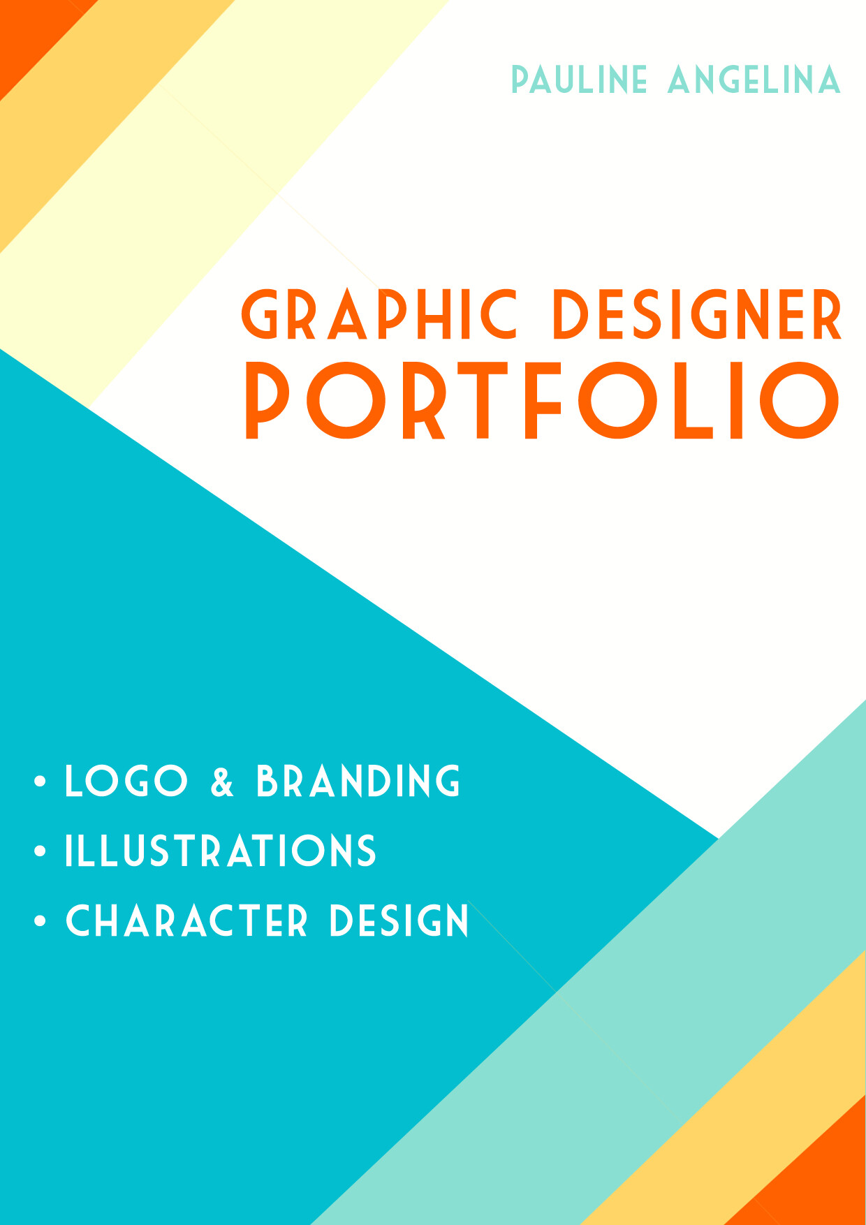 professional portfolio cover page design