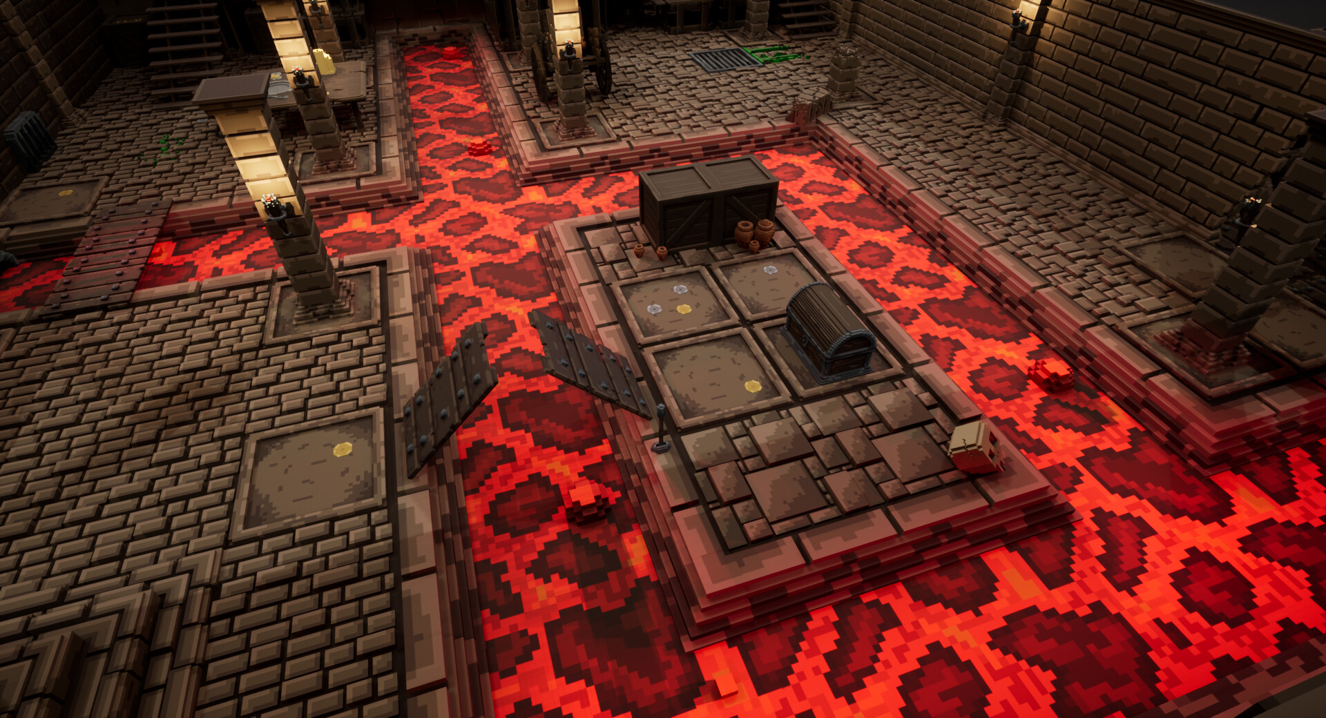 Artstation Voxel Dungeon Asset Pack Ross Langston