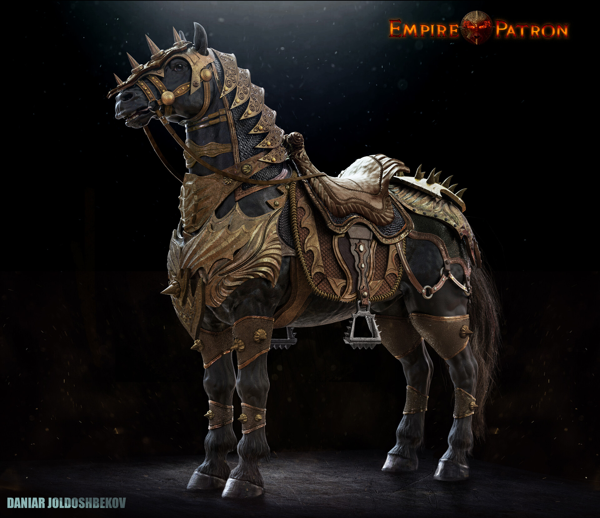 ArtStation battle horse
