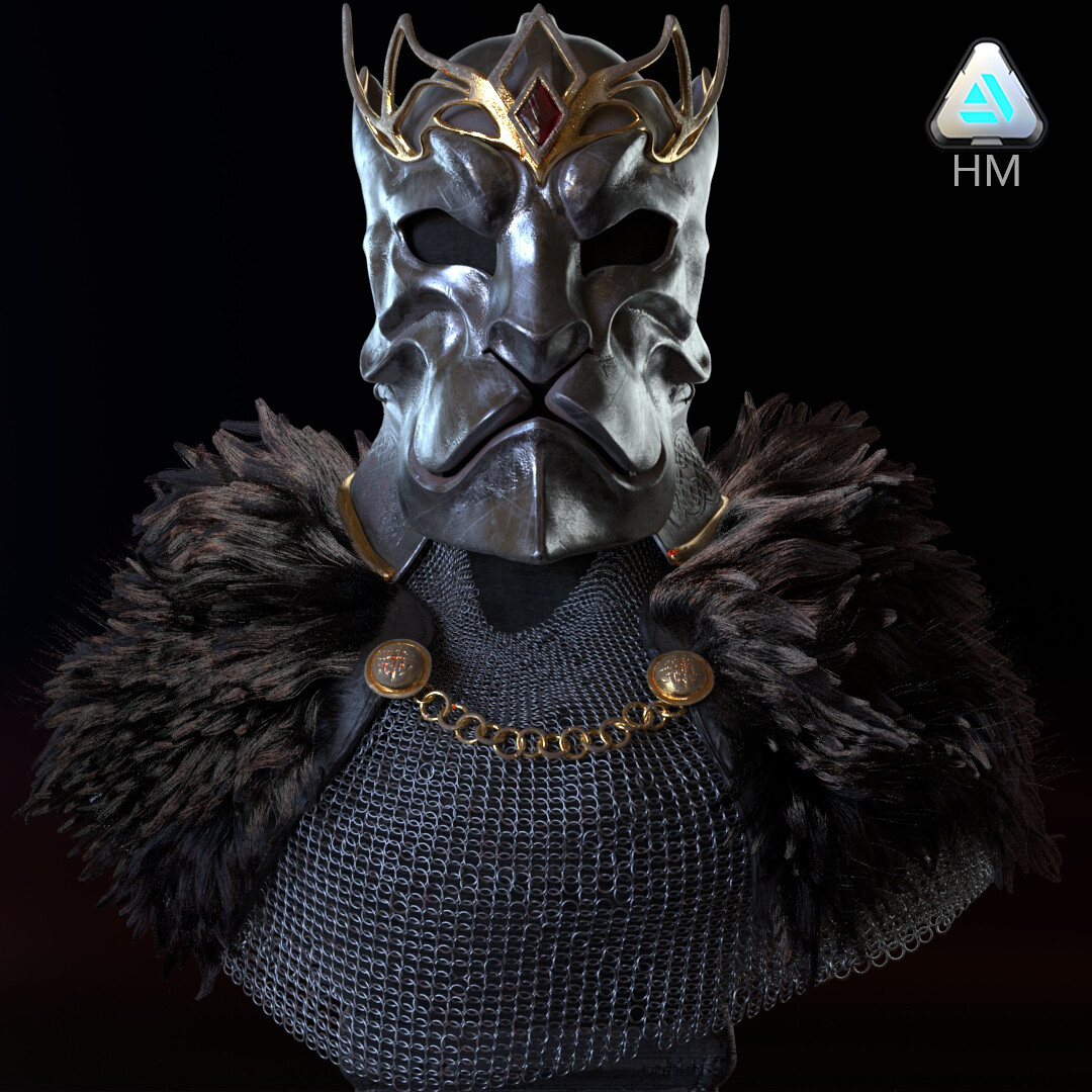 Lion Helmet Battle Armor - The Legend of King Arthur Challenge