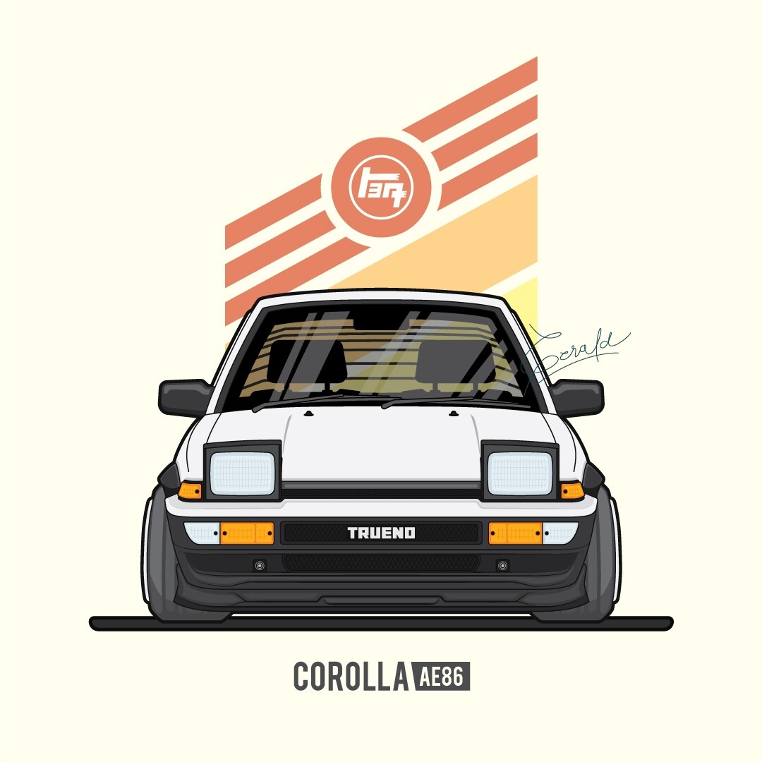 ArtStation - Cartoon Style Corolla AE86