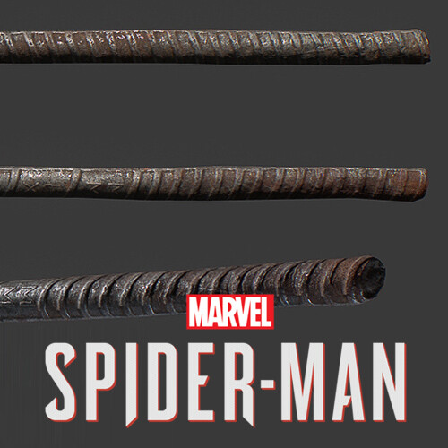 ArtStation Marvel SpiderMan Rebar Weapon