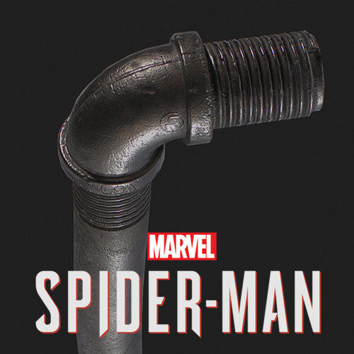 ArtStation Marvel SpiderMan Pipe Weapon