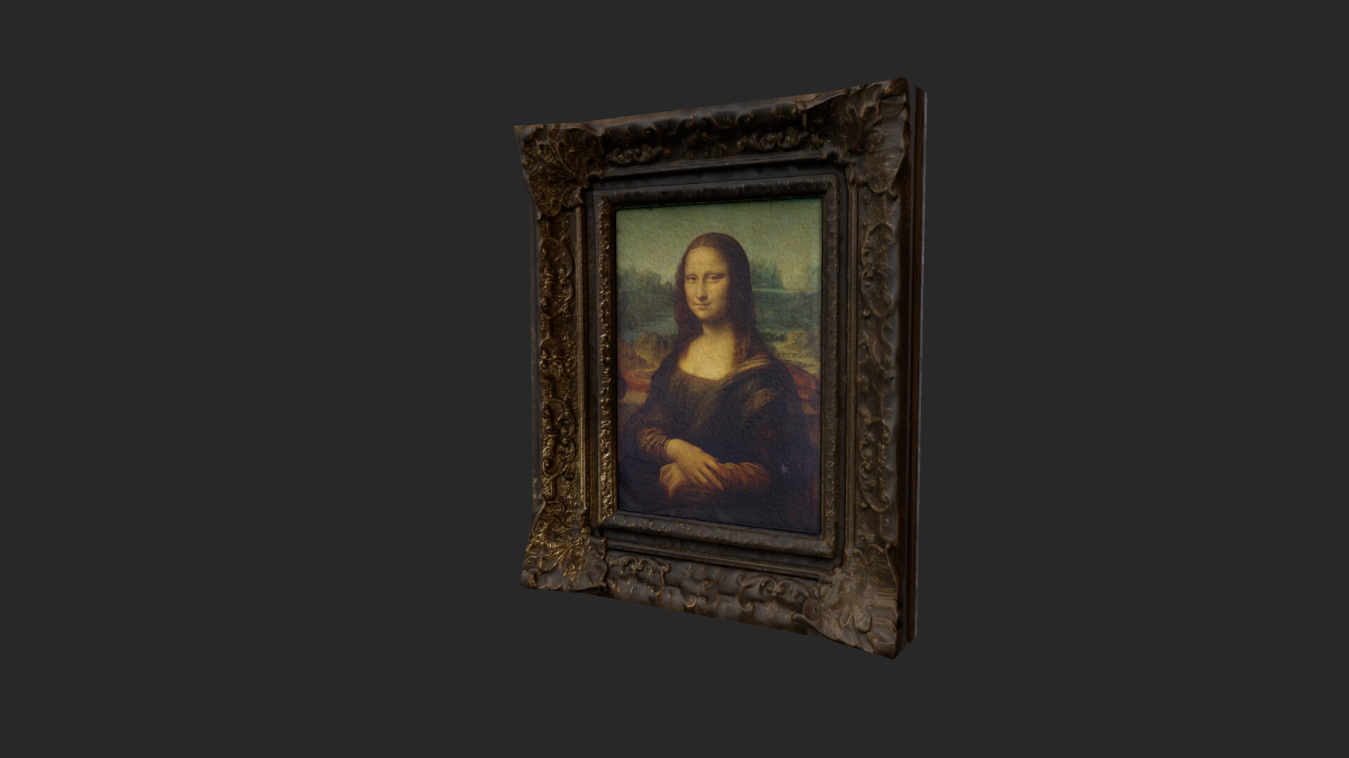 ArtStation - Mona Lisa Old Frame