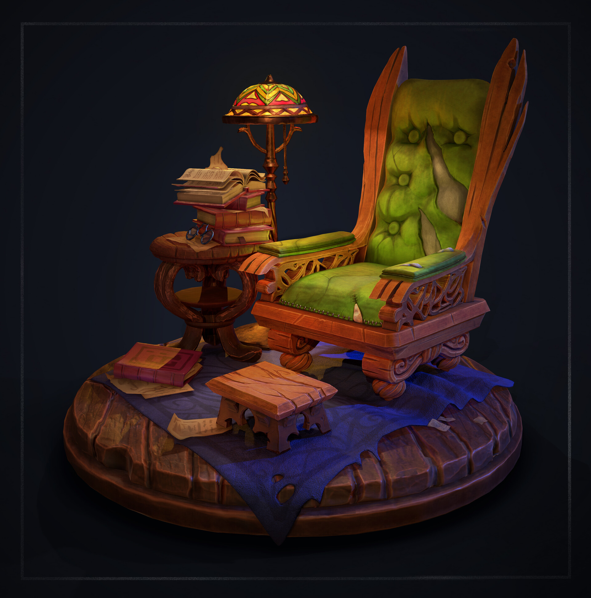 ArtStation Stylized Throne