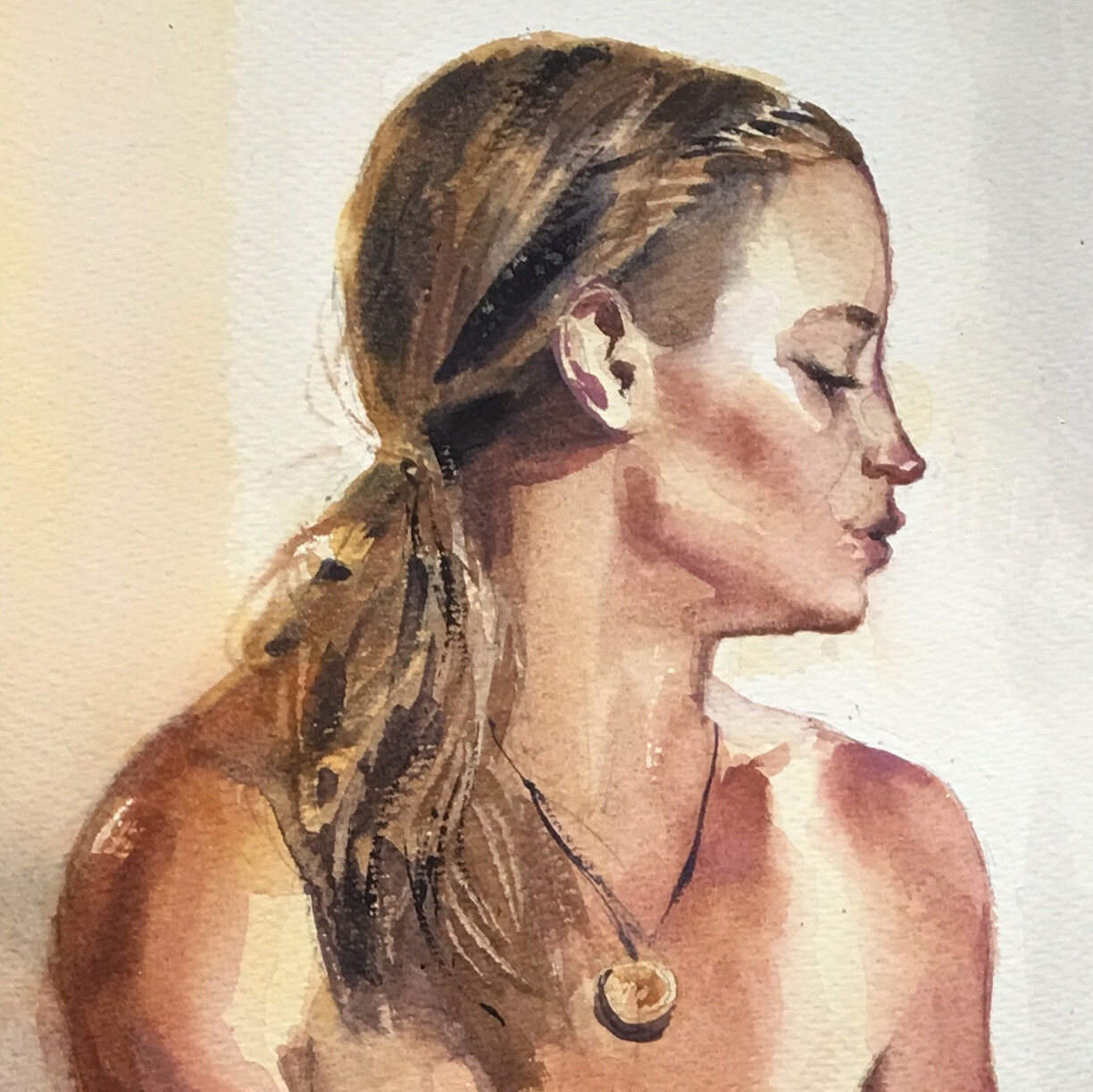 watercolour life drawing