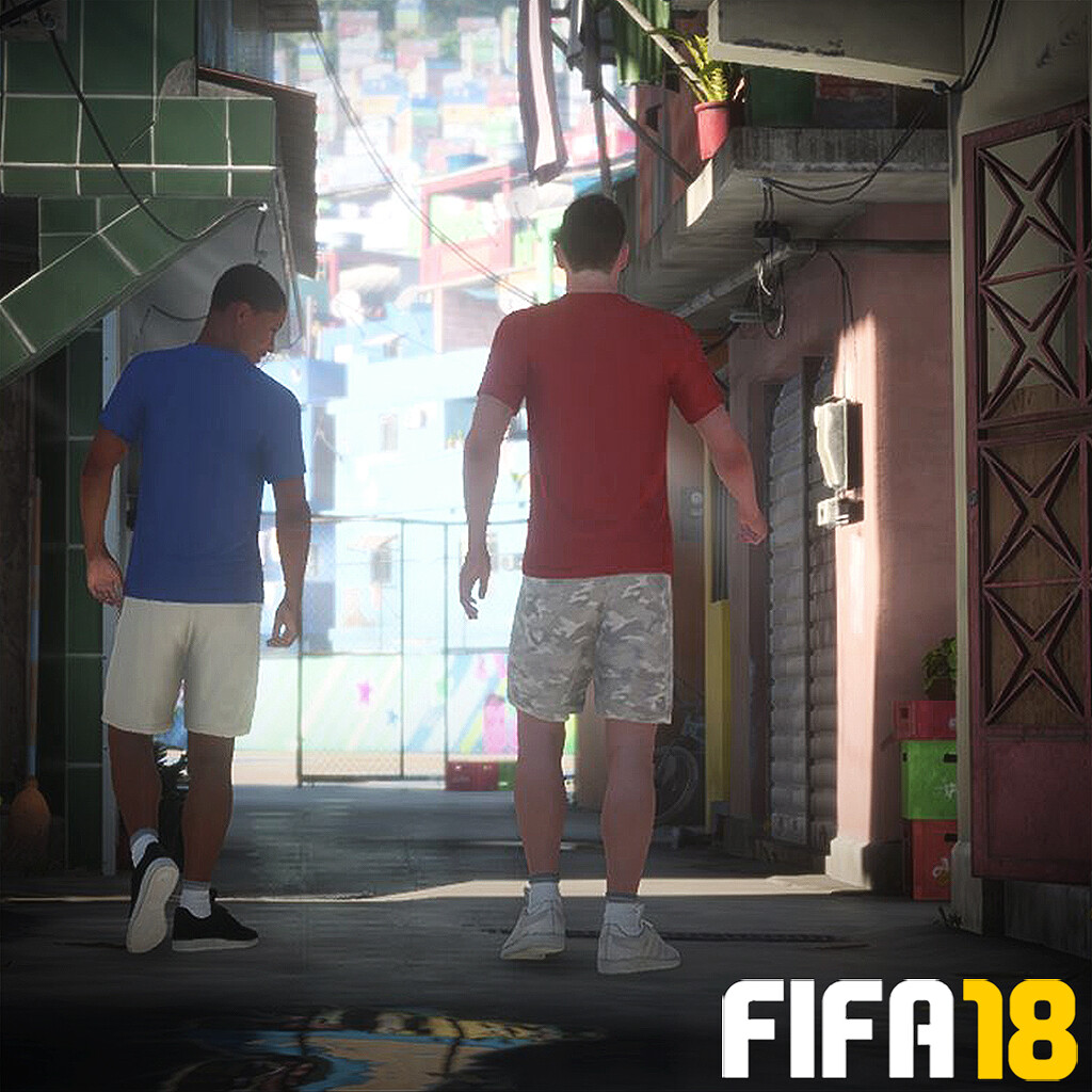 Artstation Fifa 18 The Journey Favela Scene Stef Velzeboer