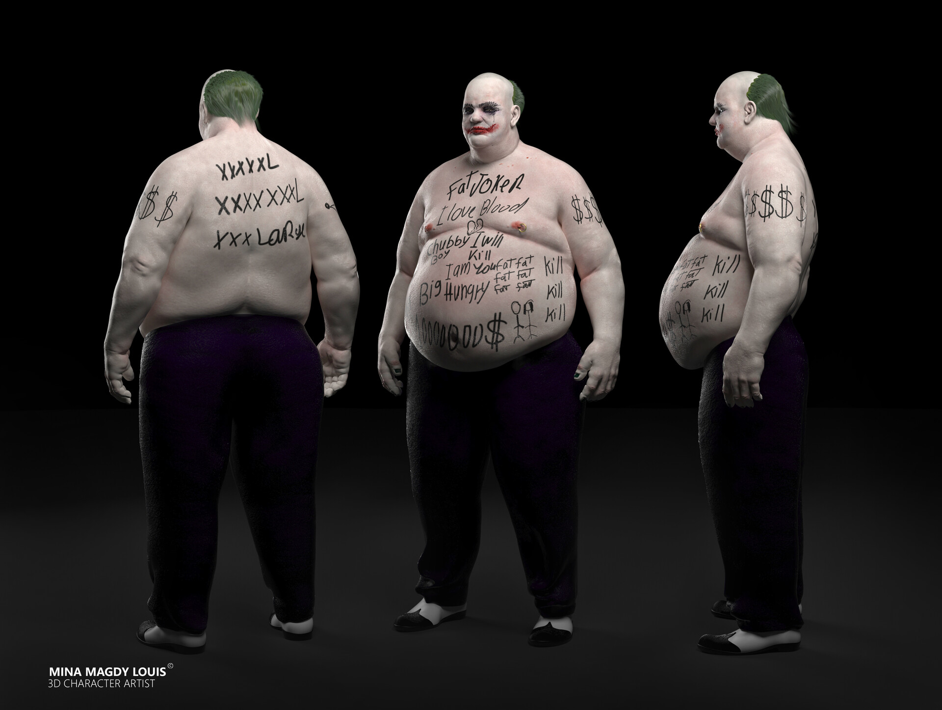 ArtStation Fat joker 3d Cinematics character