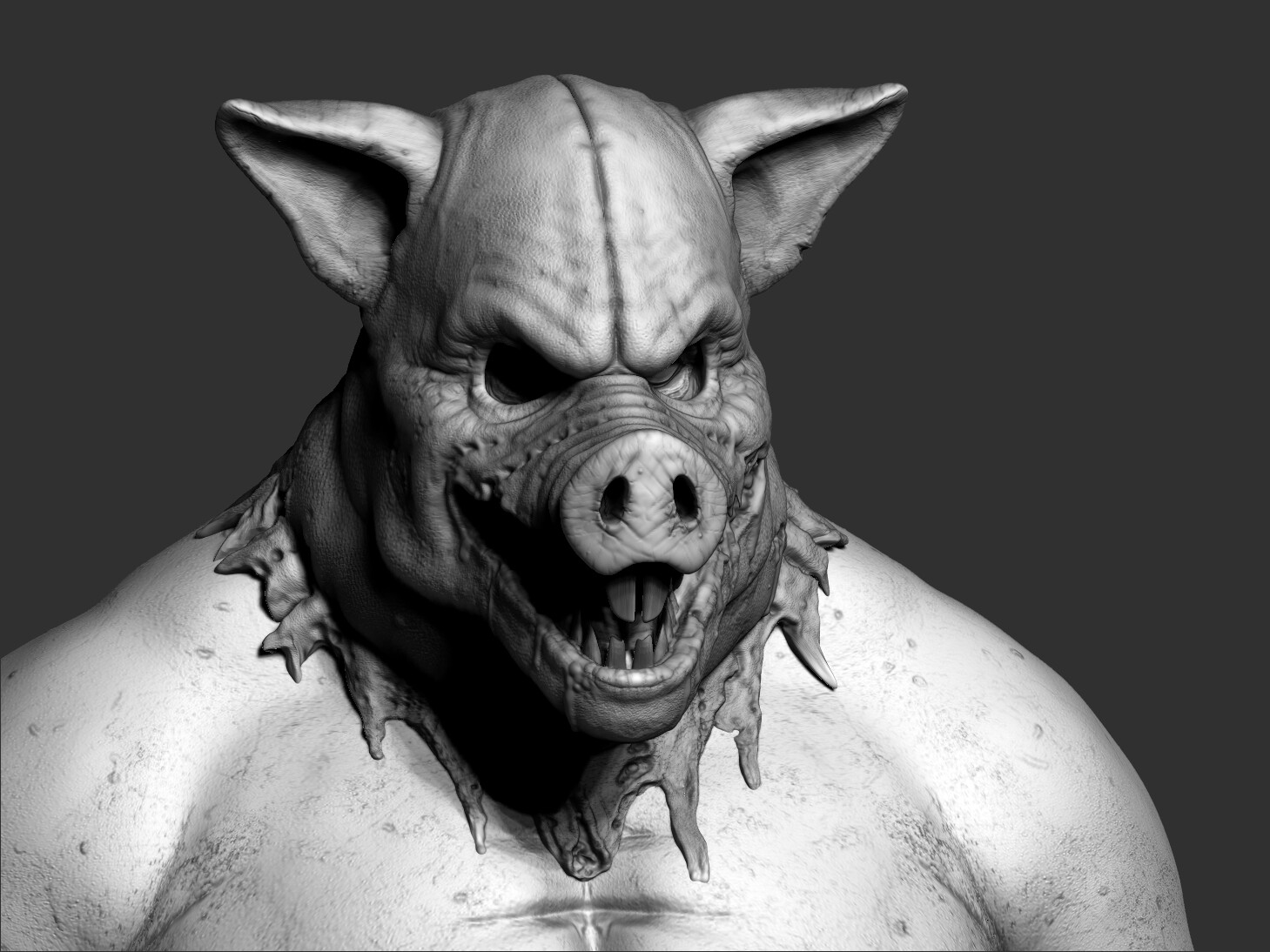 completar Cambio Definitivo ArtStation - A pig mask