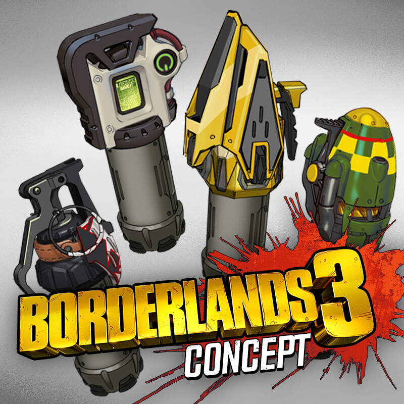 ArtStation Borderlands 3 Grenade Concepts