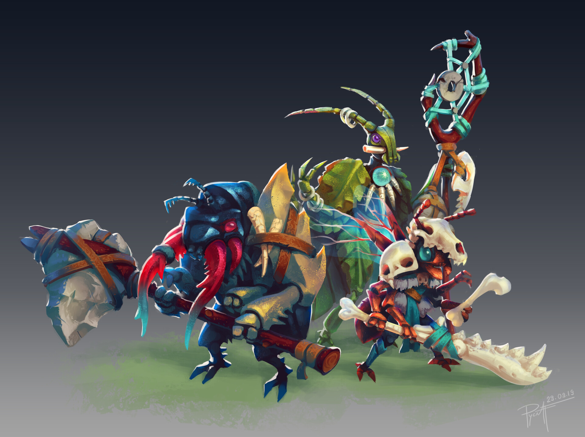 ArtStation - Primitive insects