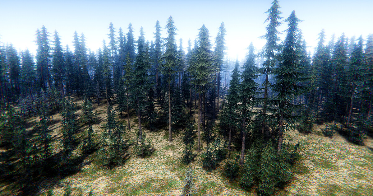 ArtStation - Pine Trees Pack LowPoly Unity