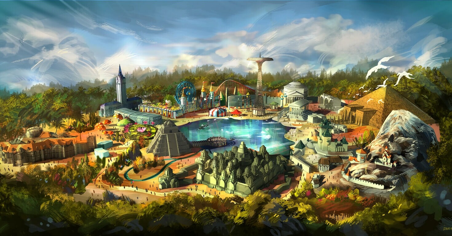 ArtStation - World of Landmarks Theme Park Concept art