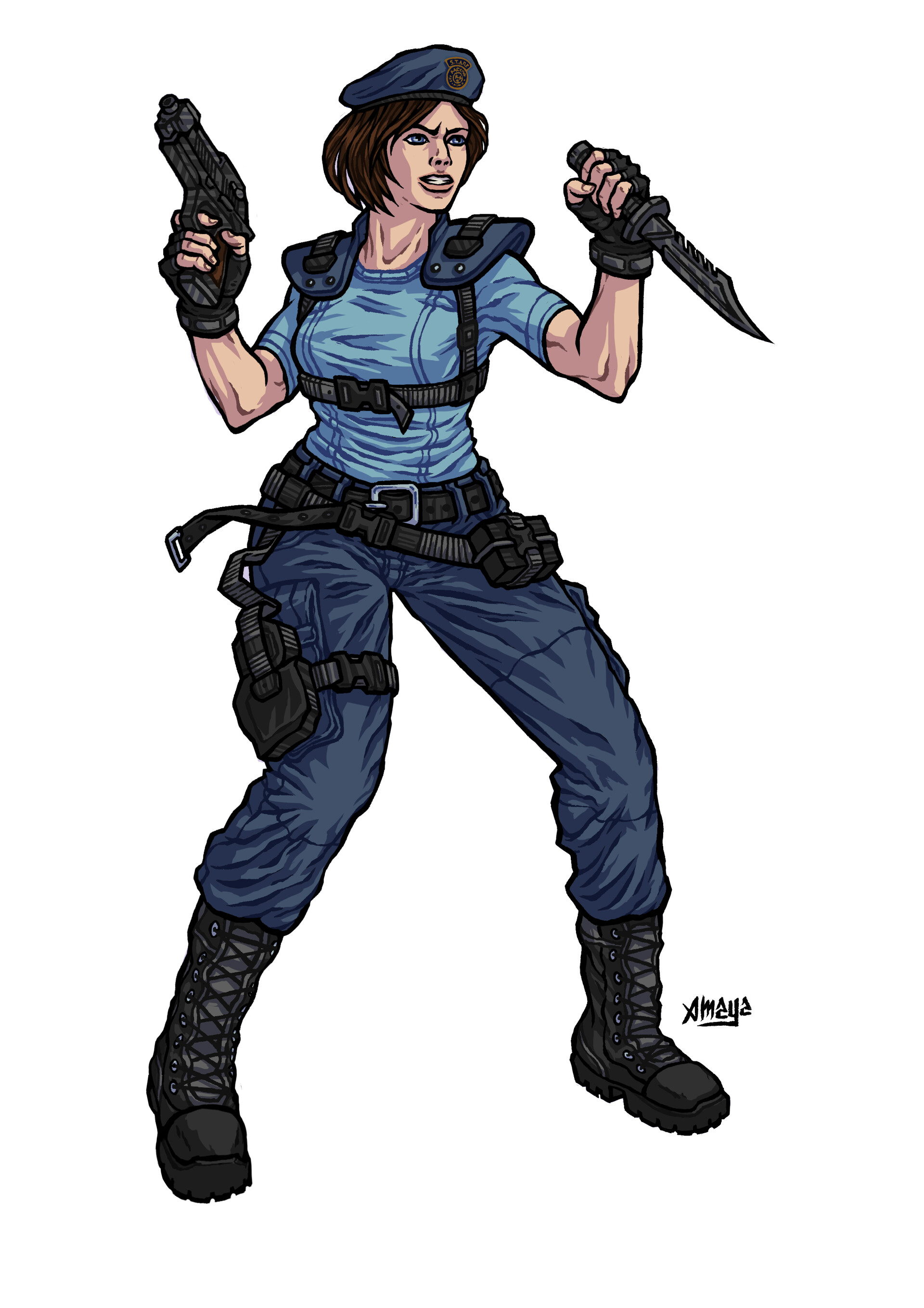 Artstation Jill Valentine Resident Evil 0154