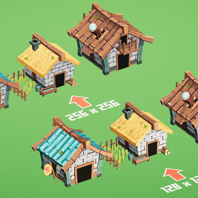 Mobile RTS - Rustic buildings