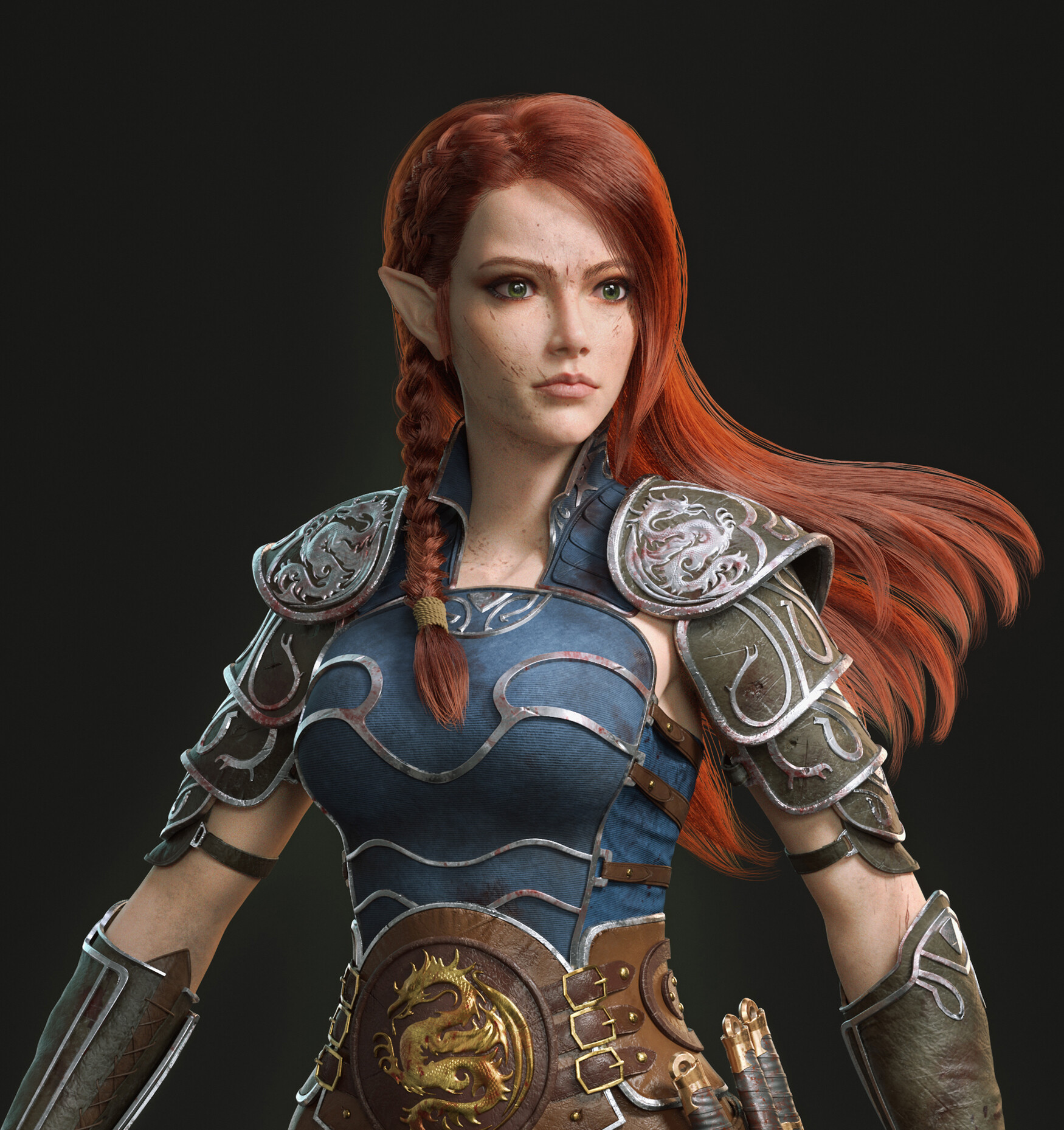 ArtStation - Elf Warrior