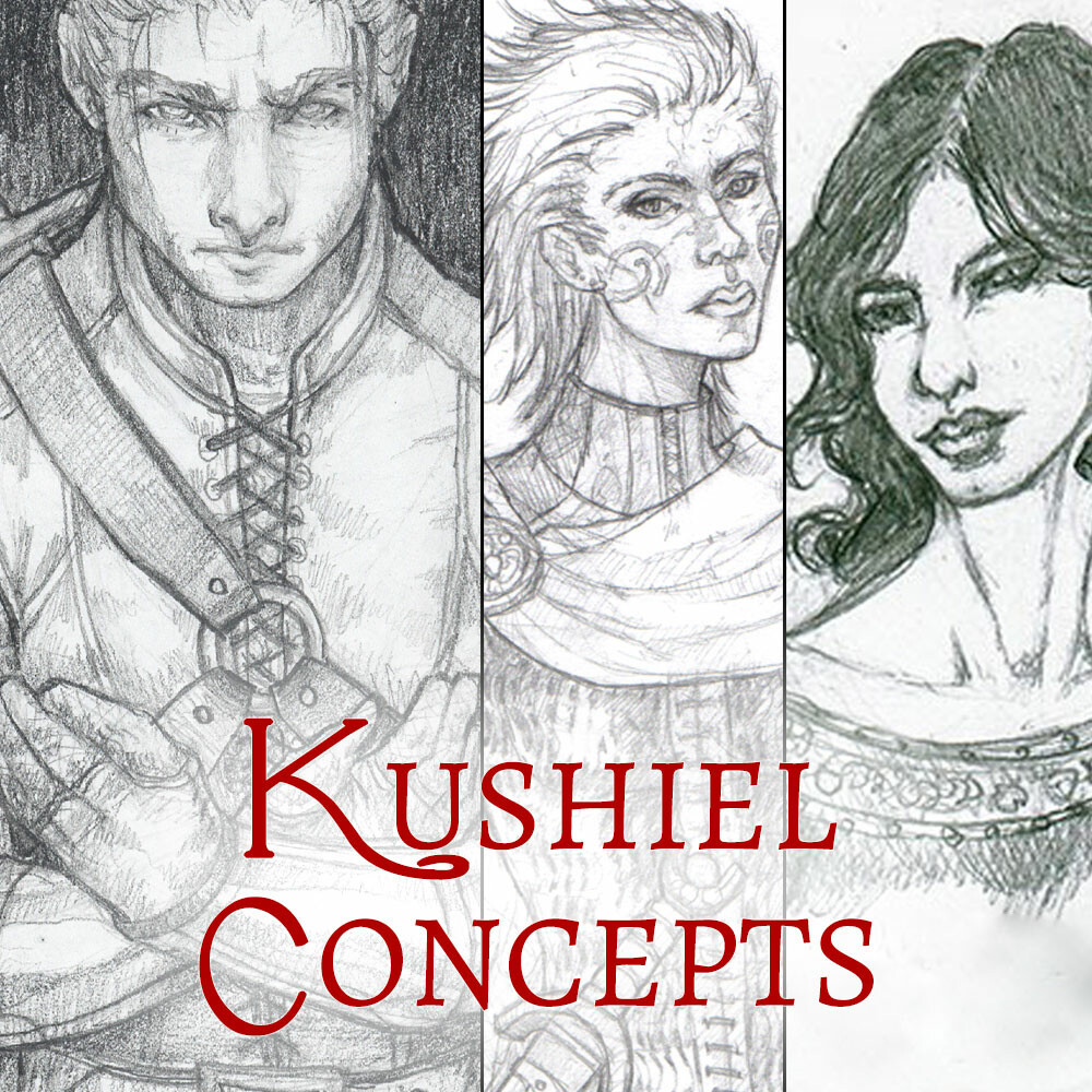 ArtStation Kushiel Concepts Kushiel's Dart Sketch Dump 1