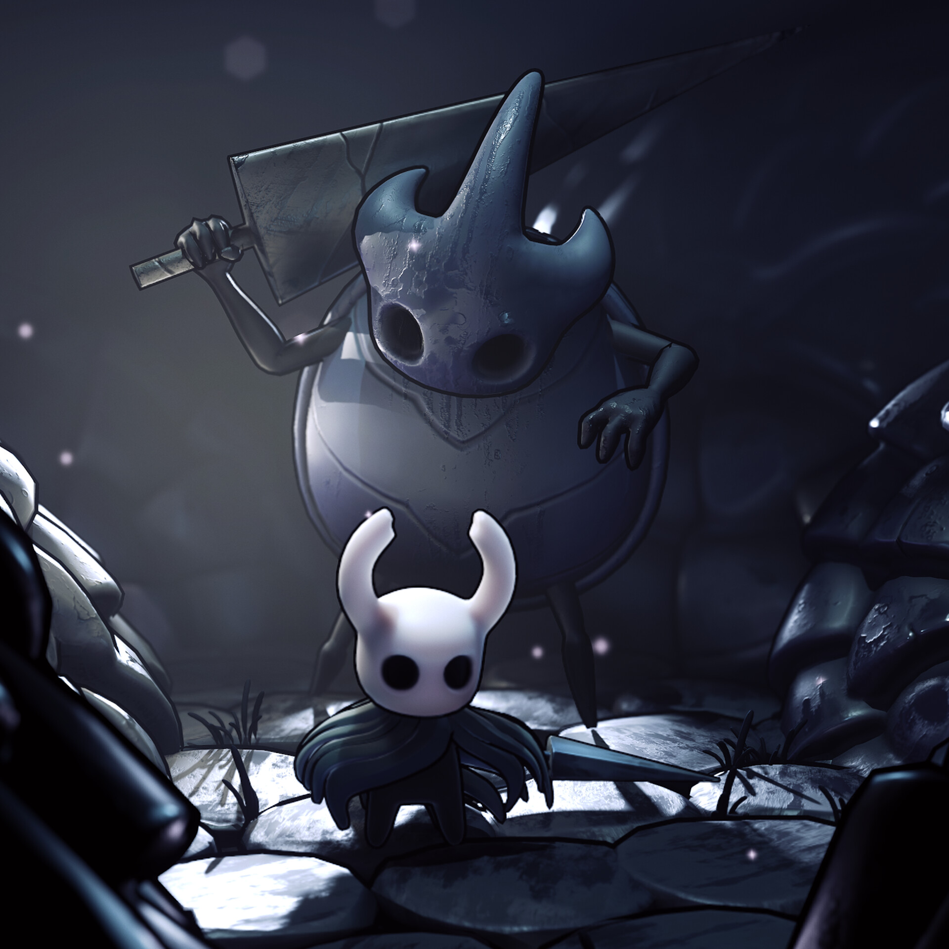 Hollow Knight новый год арт