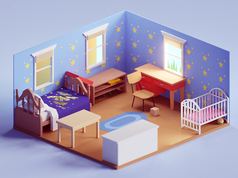 ArtStation Andy's Room (Toy Story 2 Game), Mohamed Chahin