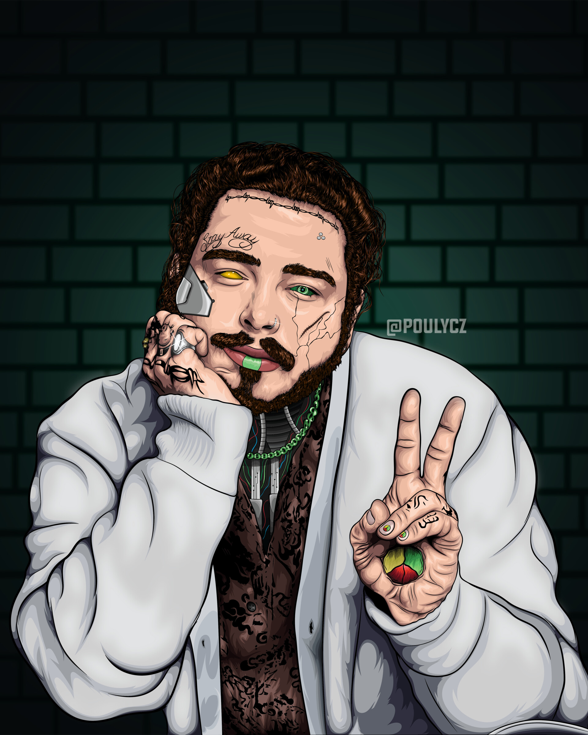 ArtStation - Post Malone Cyborg