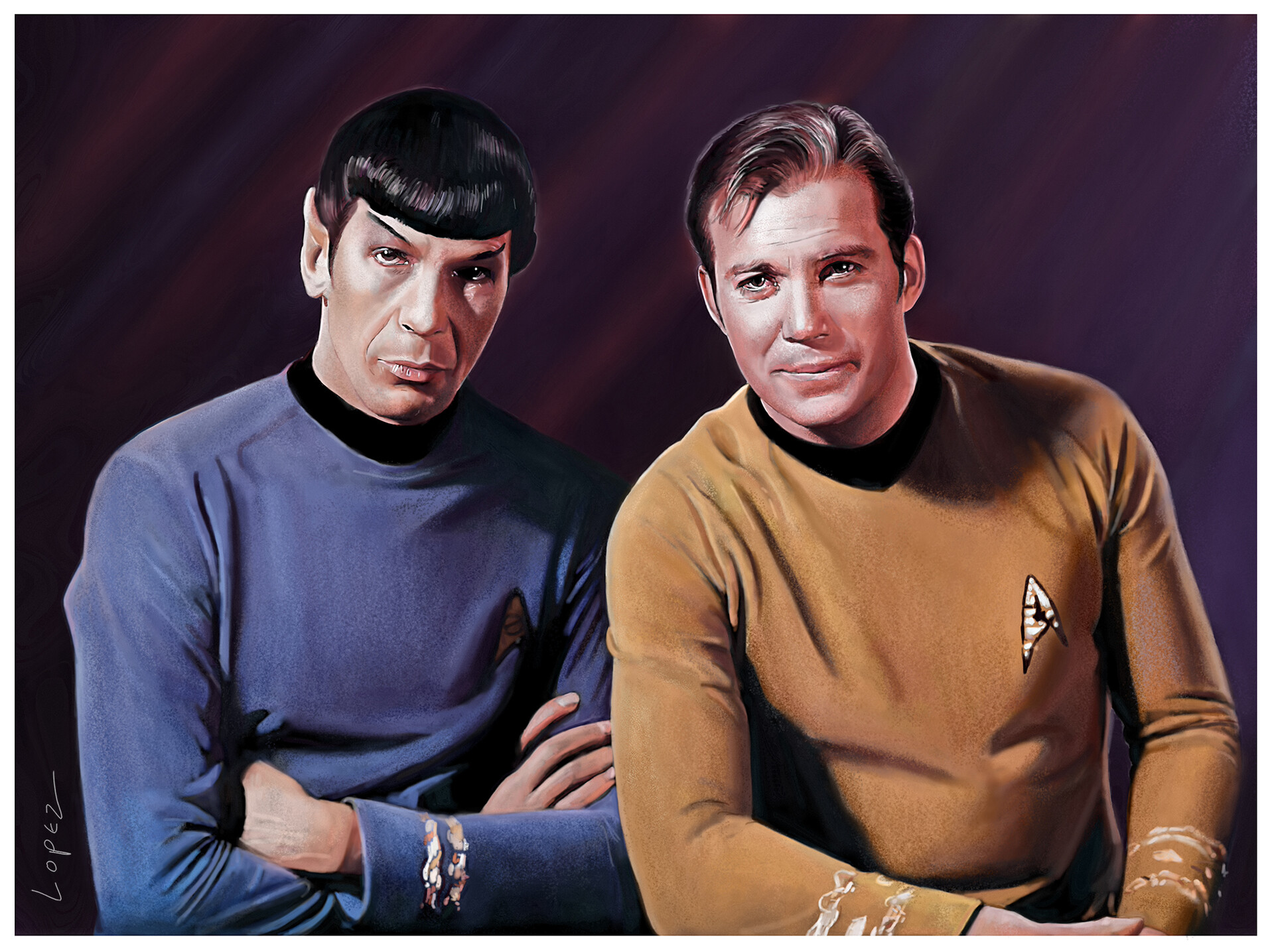 <b>Spock</b> & Kirk, Fredlobo Lopez.