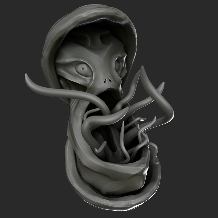 Sculptober 2019 - Deep Sea - Day 3 - 1 Hour sculpt