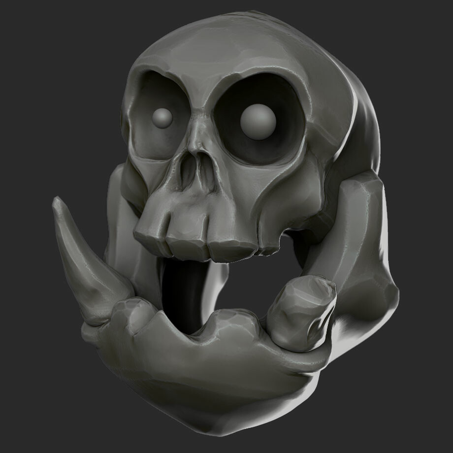 Sculptober 2019 - Skeletal - Day 1