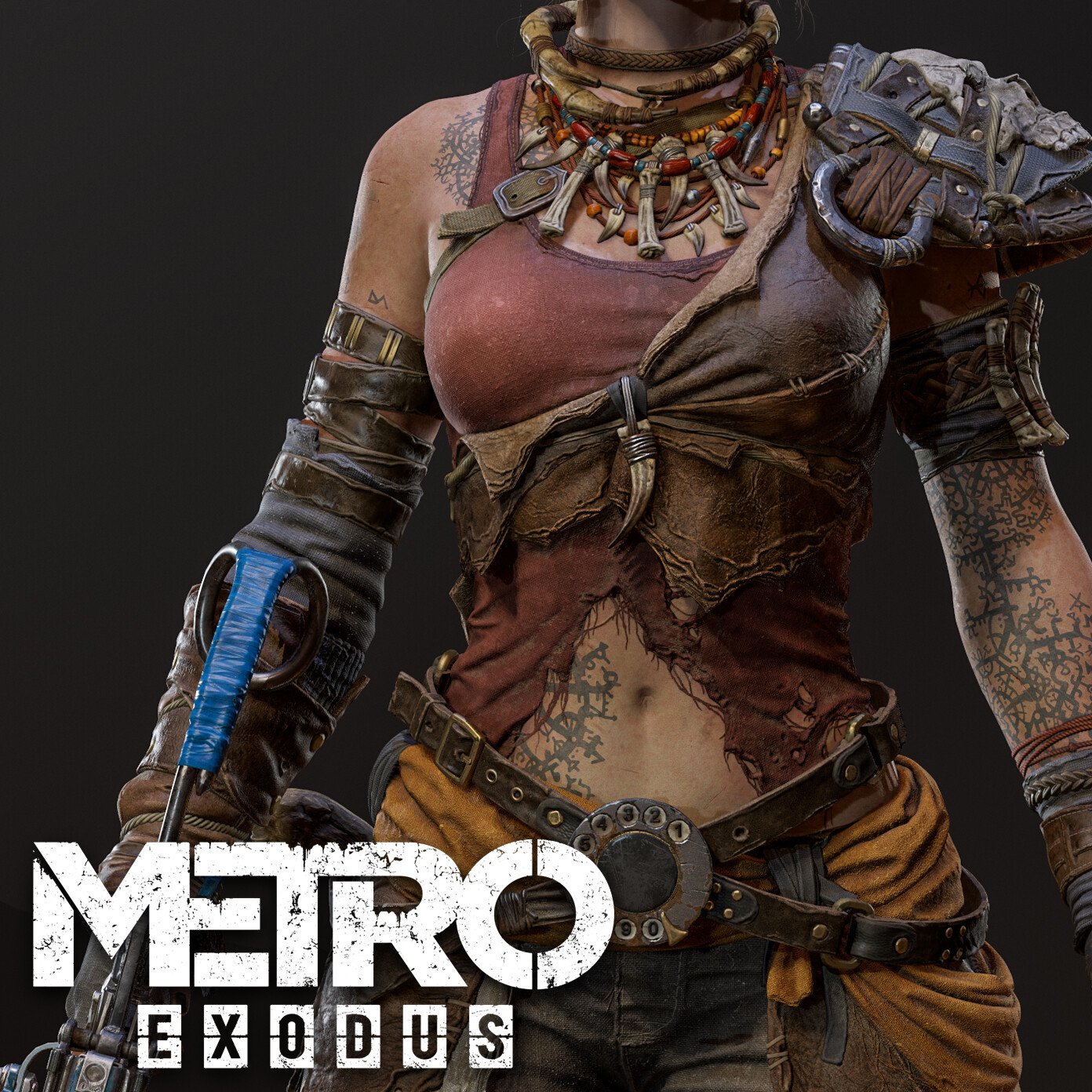 Metro Exodus- Forest child Olga / game model.