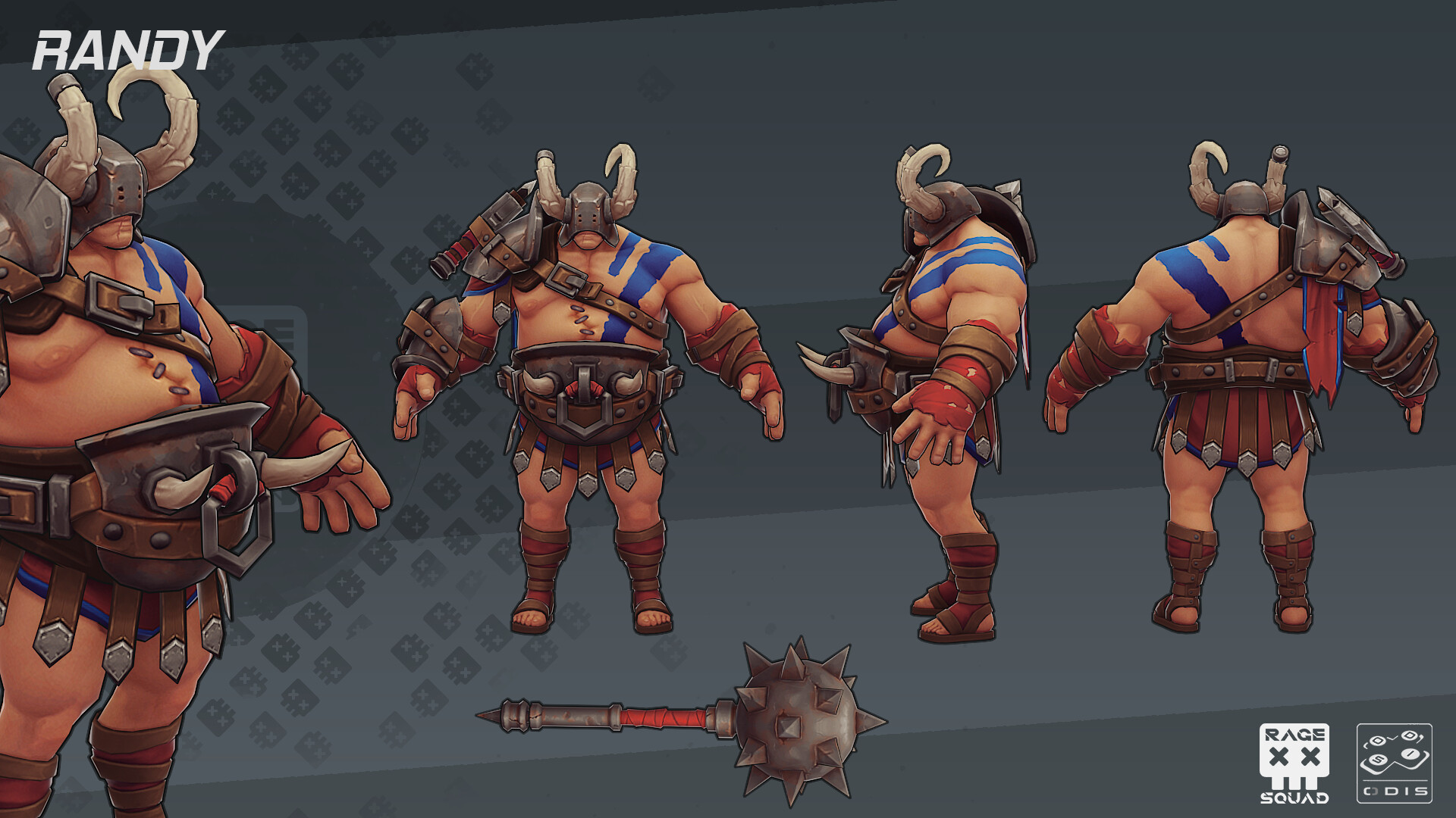 ArtStation - Rage Squad : Randy The Gladiator