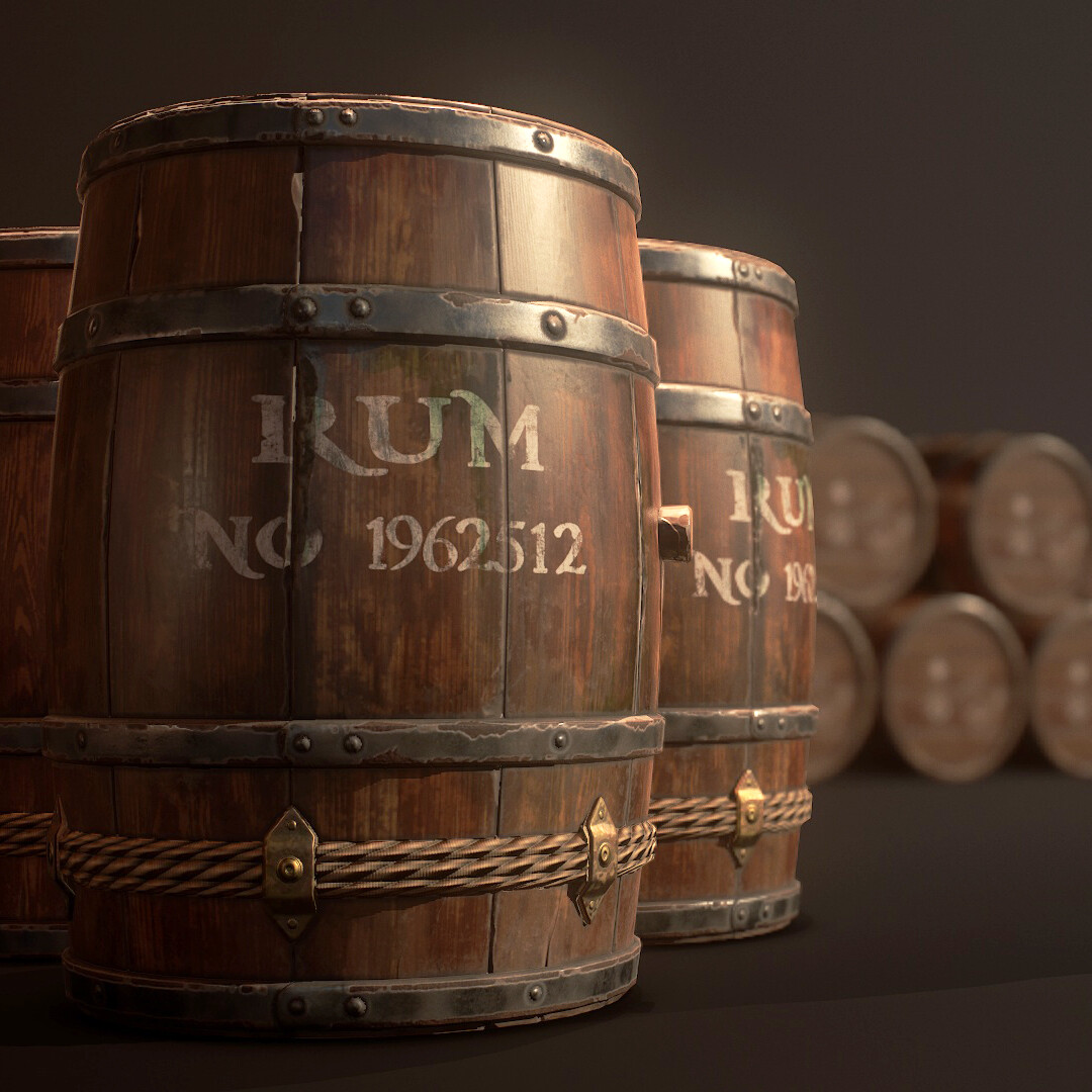 ArtStation Rum Barrel