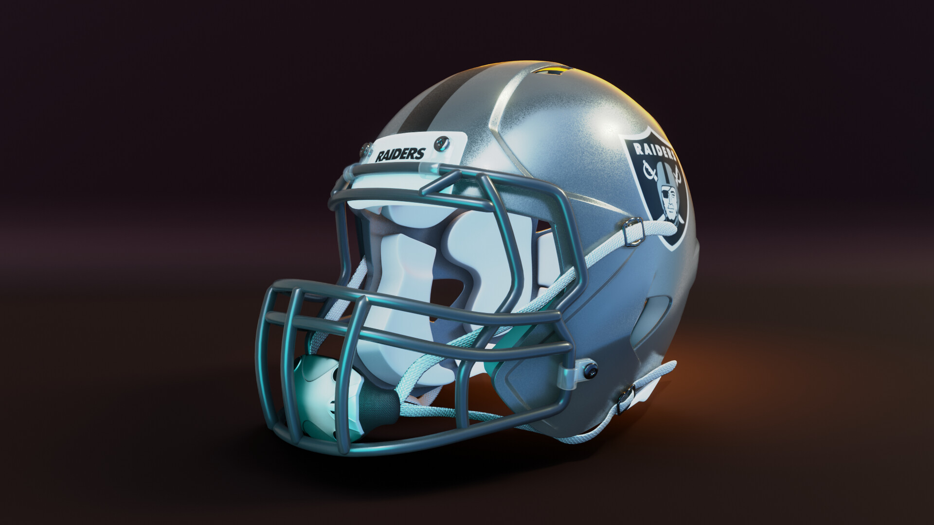 Riddell speed helmet oakland raiders - Sports - 3D model