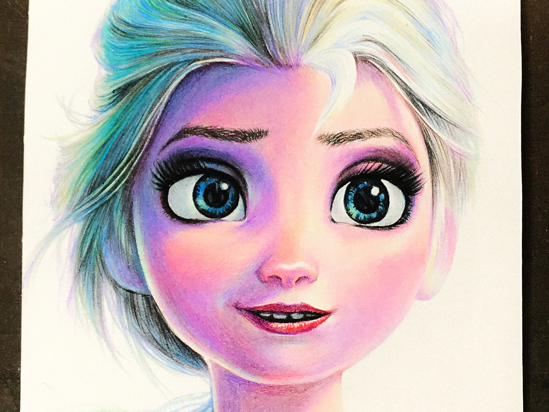 Realistic stylized image of Elsa from Frozen with white hair, blue dress,  subtle shading, and balanced composition png download - 3780*4000 - Free  Transparent Disney Princess png Download. - CleanPNG / KissPNG